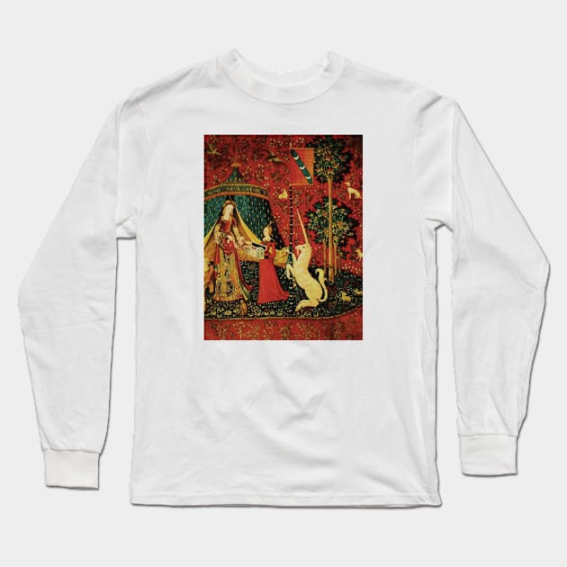 The Lady and the Unicorn Long Sleeve T-Shirt by Grant Hudson